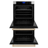 ZLINE 30" Autograph Edition Double Wall Oven with Self Clean and True Convection in Stainless Steel AWDZ-30-G