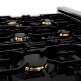 ZLINE 30" Autograph Edition, Dual Fuel Range, Gold Accents, RAZ-30-G