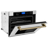 ZLINE 30" Autograph Edition Single Wall Oven with Self Clean and True Convection in Stainless Steel AWSZ-30-CB