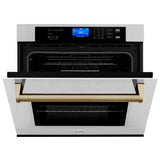 ZLINE 30" Autograph Edition Single Wall Oven with Self Clean and True Convection Stainless Steel AWSSZ-30-CB