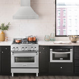 ZLINE 30" Autograph Stainless Wall Range Hood, 8654STX-30