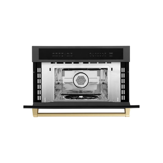 ZLINE 30” Convection Microwave, Black Stainless, Bronze MWOZ-30-BS-CB