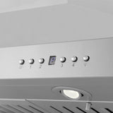 ZLINE 30" CrownSound‚ Ducted Vent Island Mount Range Hood in Stainless Steel, Built-in Bluetooth Speakers, KL3iCRN-BT-30