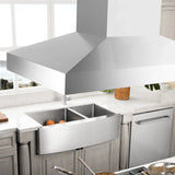 ZLINE 30" CrownSound‚ Ducted Vent Island Mount Range Hood in Stainless Steel, Built-in Bluetooth Speakers, KL3iCRN-BT-30