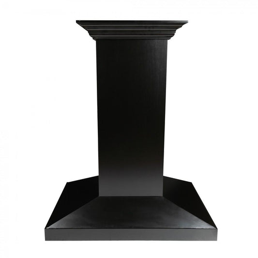ZLINE 30" Designer Wooden Island Range Hood in Black, KBiCC-30