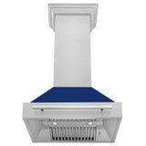 ZLINE 30" DuraSnow® Stainless Steel Range Hood with Color Shell Options 8654SNX-BG-30