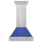 ZLINE 30" DuraSnow® Stainless Steel Range Hood with Color Shell Options 8654SNX-BM-30
