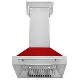 ZLINE 30" DuraSnow® Stainless Steel Range Hood with Color Shell Options 8654SNX-RM-30