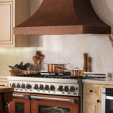 ZLINE 30" Hand-Hammered Copper Finish Wall Range Hood, 8632H-30