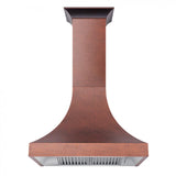 ZLINE 30" Hand-Hammered Copper Finish Wall Range Hood, 8632H-30