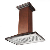 ZLINE 30" Hand Hammered Copper Island Range Hood, 8GL2Hi-30