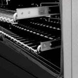 ZLINE 30" Induction Range in DuraSnow with a 4 Element Stove and Electric Oven RAINDS-BLM-30