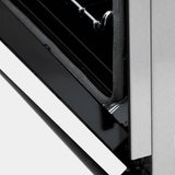 ZLINE 30" Induction Range in DuraSnow with a 4 Element Stove and Electric Oven RAINDS-WM-30