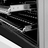 ZLINE 30" Induction Range in DuraSnow with a 4 Element Stove and Electric Oven RAINDS-WM-30