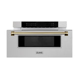 ZLINE 30" Microwave Drawer, Stainless Steel, Bronze MWDZ-30-SS-CB