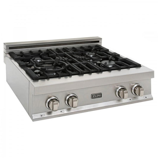 ZLINE 30" Porcelain Rangetop, DuraSnow, Stainless Steel, RTS-30