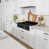 ZLINE 30" Porcelain Rangetop in Black Stainless, 4 Gas Burners, RTB-30