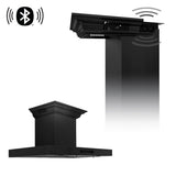 ZLINE 30" Range Hood, Black Stainless Steel, Speakers, BSKENCRN-BT-30