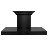 ZLINE 30" Range Hood, Black Stainless Steel, Speakers, BSKENCRN-BT-30