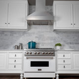 ZLINE 30" Snow Finish Stainless Range Hood with Snow Finish Shell, 8654SN-30