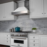 ZLINE 30" Snow Finish Wall Range Hood, White Matte Shell, 8654WM-30