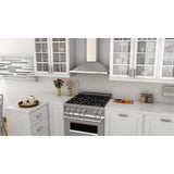 ZLINE 30" Stainless 4.0 cu.ft. 4 Gas Burner/Electric Oven Range RA30