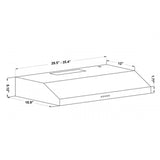 ZLINE 30" Stainless Steel Under Cabinet Range Hood, 615-30