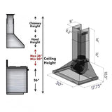 ZLINE 30" Stainless Steel Wall Range Hood KB-30