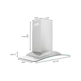 ZLINE 30" Stainless Steel Wall Range Hood, KN-30