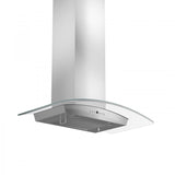 ZLINE 30" Stainless Steel Wall Range Hood with Crown Molding, KZCRN-30