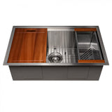 ZLINE 30" Undermount Single Bowl Ledge Sink Stainless Steel, SLS-30