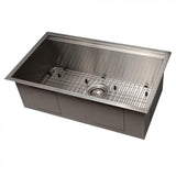 ZLINE 30" Undermount Single Bowl Ledge Sink Stainless Steel, SLS-30S