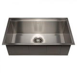 ZLINE 30" Undermount Single Bowl Ledge Sink Stainless Steel, SLS-30S