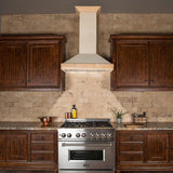 ZLINE 30" Unfinished Wooden Wall Range Hood, KBUF-30