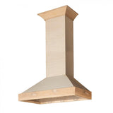 ZLINE 30" Unfinished Wooden Wall Range Hood, KBUF-30