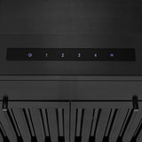 ZLINE 30" Wall Mount Range Hood, Black Stainless Steel, BSKENCRN-30