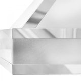 ZLINE 30" Wall Range Hood. DuraSnow Stainless, Mirror Accents, 655MR-30