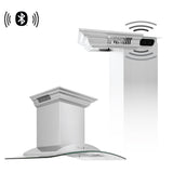 ZLINE 30" Wall Range Hood, Stainless, Bluetooth Speakers, KNCRN-BT-30