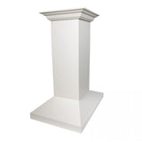 ZLINE 30" Wooden Island Mount Range Hood in Cottage White, KBiTT-RD-30