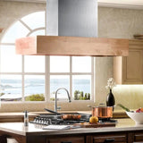 ZLINE 30" Wooden Island Range Hood, Butcher Block, 681iM-30