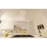 ZLINE 30" Wooden Island Range Hood in Cottage White, KBiTT-30