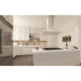 ZLINE 30" Wooden Island Range Hood, Remote Motor, Cottage White, KBiTT-RS-30-400