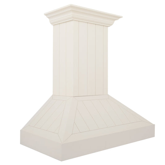 ZLINE 30" Wooden Wall Mount Range Hood in Cottage White, KPTT-30