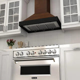 ZLINE 30" Wooden Wall Range Hood, Crown Molding KBAR-30