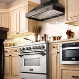 ZLINE 30" Wooden Wall Range Hood in Black - KPCC-30