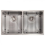 ZLINE 33" Undermount Double Bowl Sink Stainless Steel, SR50D-33S
