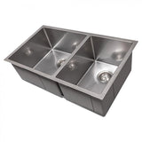 ZLINE 33" Undermount Double Bowl Sink Stainless Steel, SR60D-33S