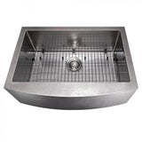 ZLINE 33" Undermount Single Bowl Apron Sink Stainless Steel, SAS-33S