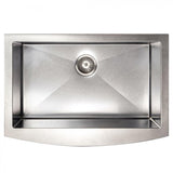 ZLINE 33" Undermount Single Bowl Apron Sink Stainless Steel, SAS-33S