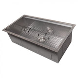 ZLINE 33" Undermount Single Bowl Ledge Sink Stainless Steel, SLS-33S